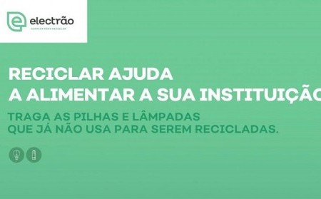 Campanha “Pilhas e lâmpadas por Alimentos”